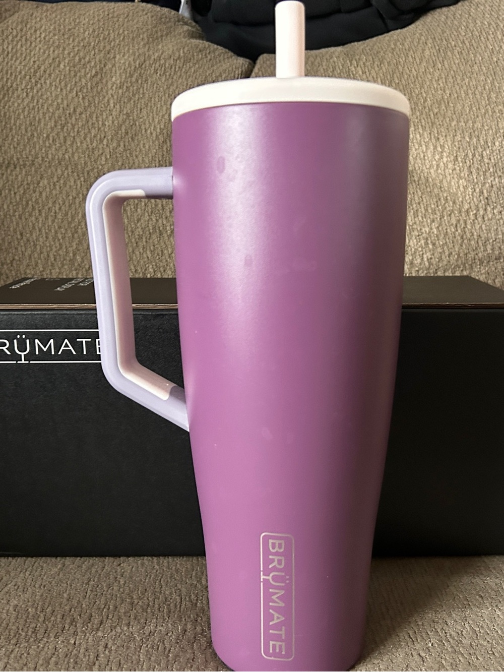 BrüMate Purple Travel Tumbler with Handle